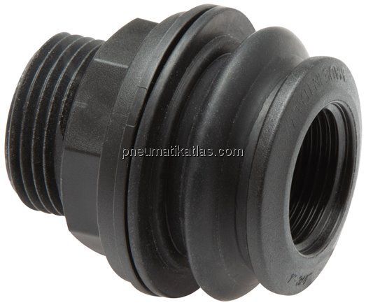 Behälterdurchführung G 1/2" (AG) - G 3/8" (IG), PP