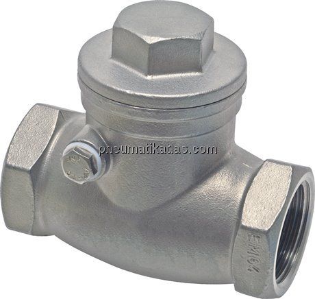 Edelstahl-Rückschlagklappe G 1/2", PN 16