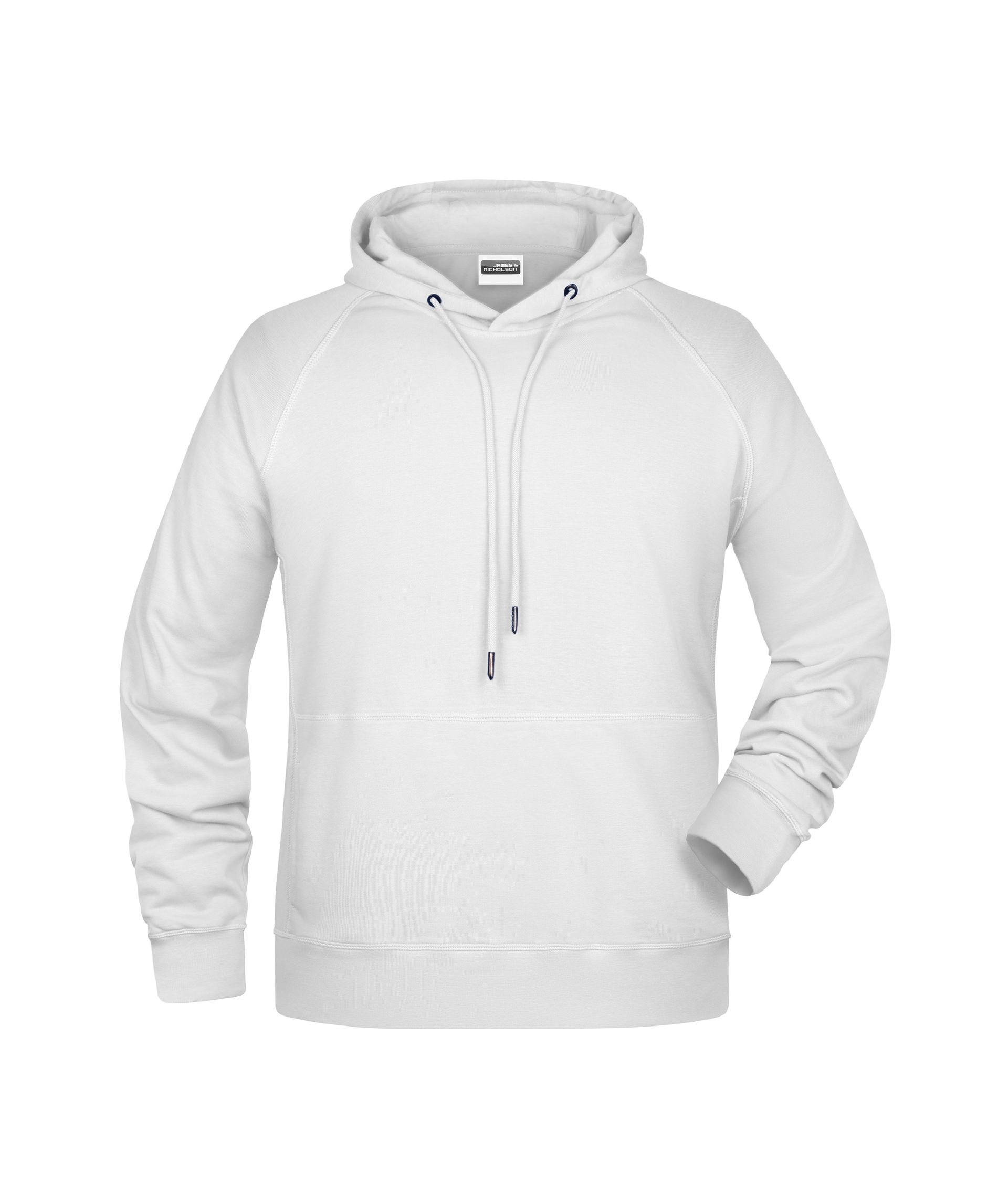 James & Nicholson 8024 Herren-Sweatshirt, Weiß, Gr. 3XL