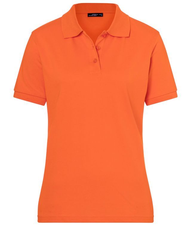 Classic Polo Ladies Hochwertiges Polohemd mit Armbündchen orange, Gr. M
