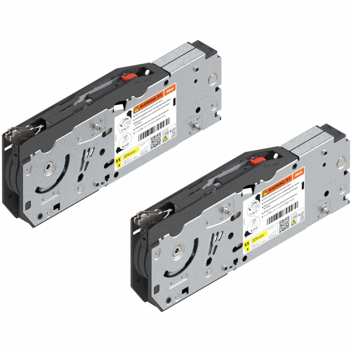 AVENTOS HF top Hochfaltklappe, Kraftspeicher (Set), LF=2700-13500 (bei 2 Stück), mit SYSTEM-Schrauben, für SERVO-DRIVE geeignet, verzinkt