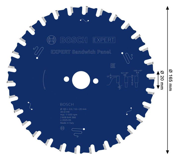 BOSCH HM-Kreissägeblatt, "Sandwich"