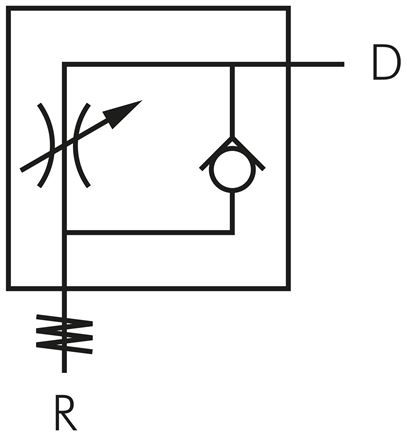 Mini-Winkel-Drosselrückschlagventile M 3-3mm