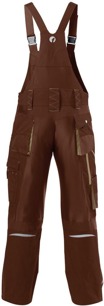 FORTIS H-Latzhose 24, braun/beige,Gr.106