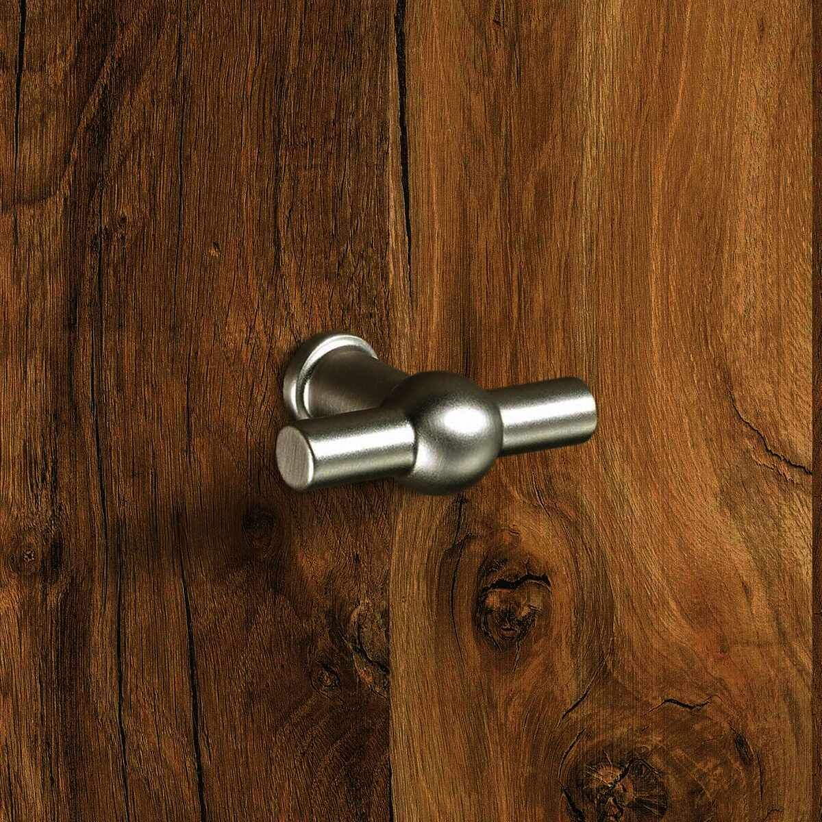 Knopf Altedo, L 50 mm, H 37 mm, Edelstahl Optik ge