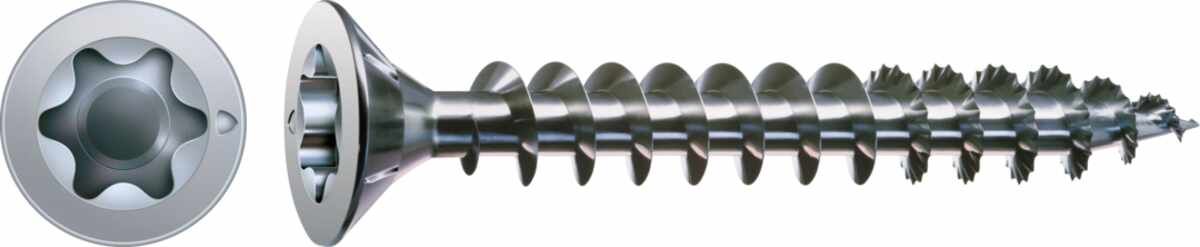 SPAX Universalschraube, 3 x 12 mm, 1000 Stück, Vollgewinde, Senkkopf, T-STAR plus T10, S-Spitze, WIROX - 1191010300125