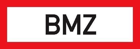 Brandschutzschild Folie B297xH105 mm Brandmeldezentrale langnachleuchtend