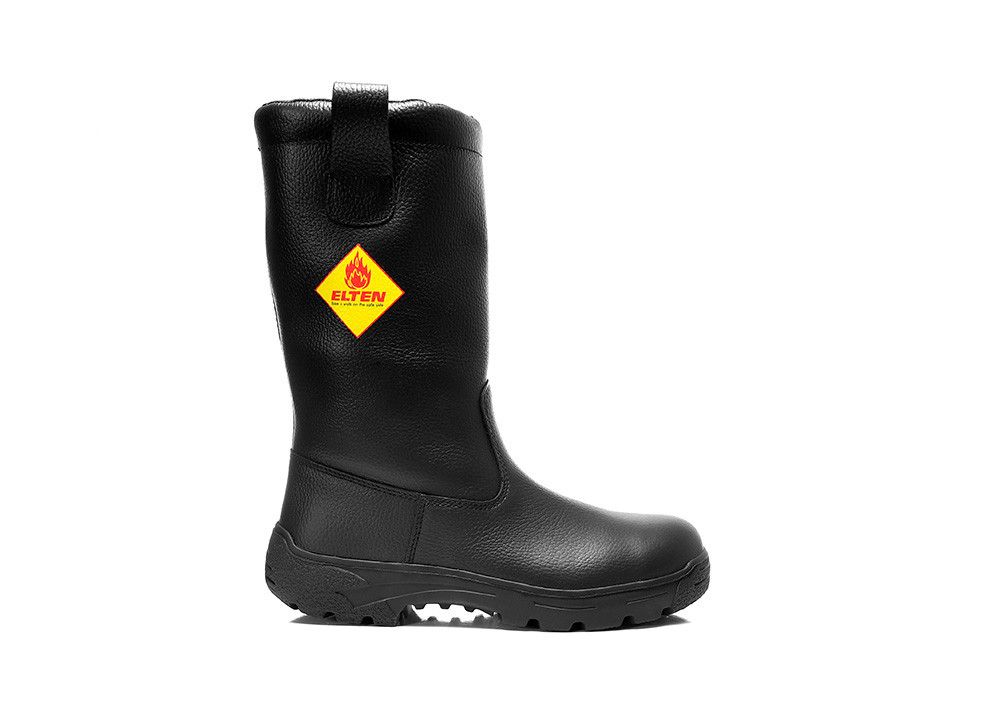 ELTEN Feuerwehrschlupfstiefel MASTER F2A Stiefel (High), Schwarz, Gr. 38
