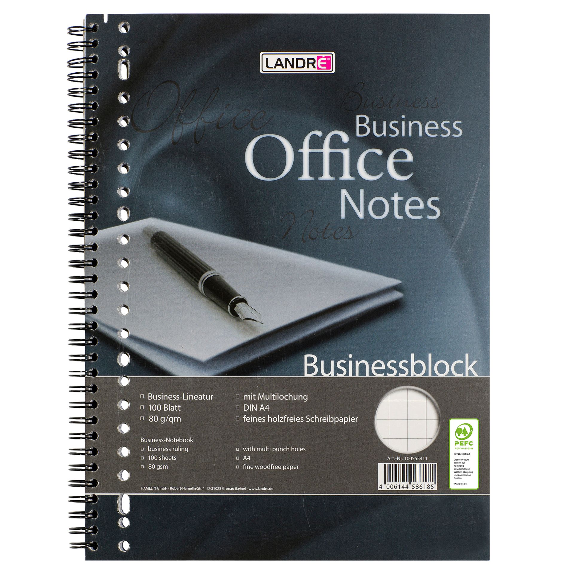 Collegeblock A4 Business  100Bl  +Rahmen