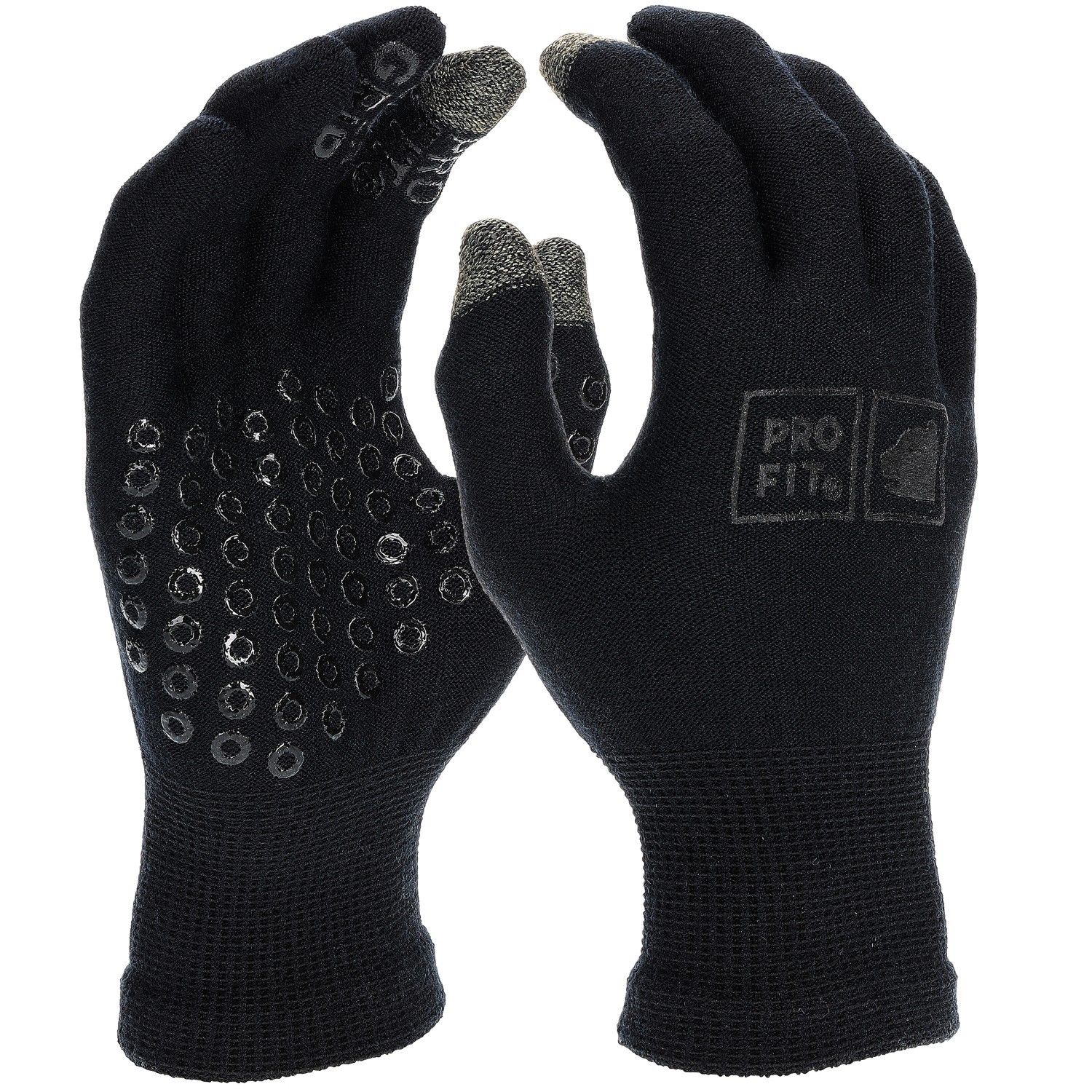 Merino-Wolle Handschuh mit Silikonnoppen 10