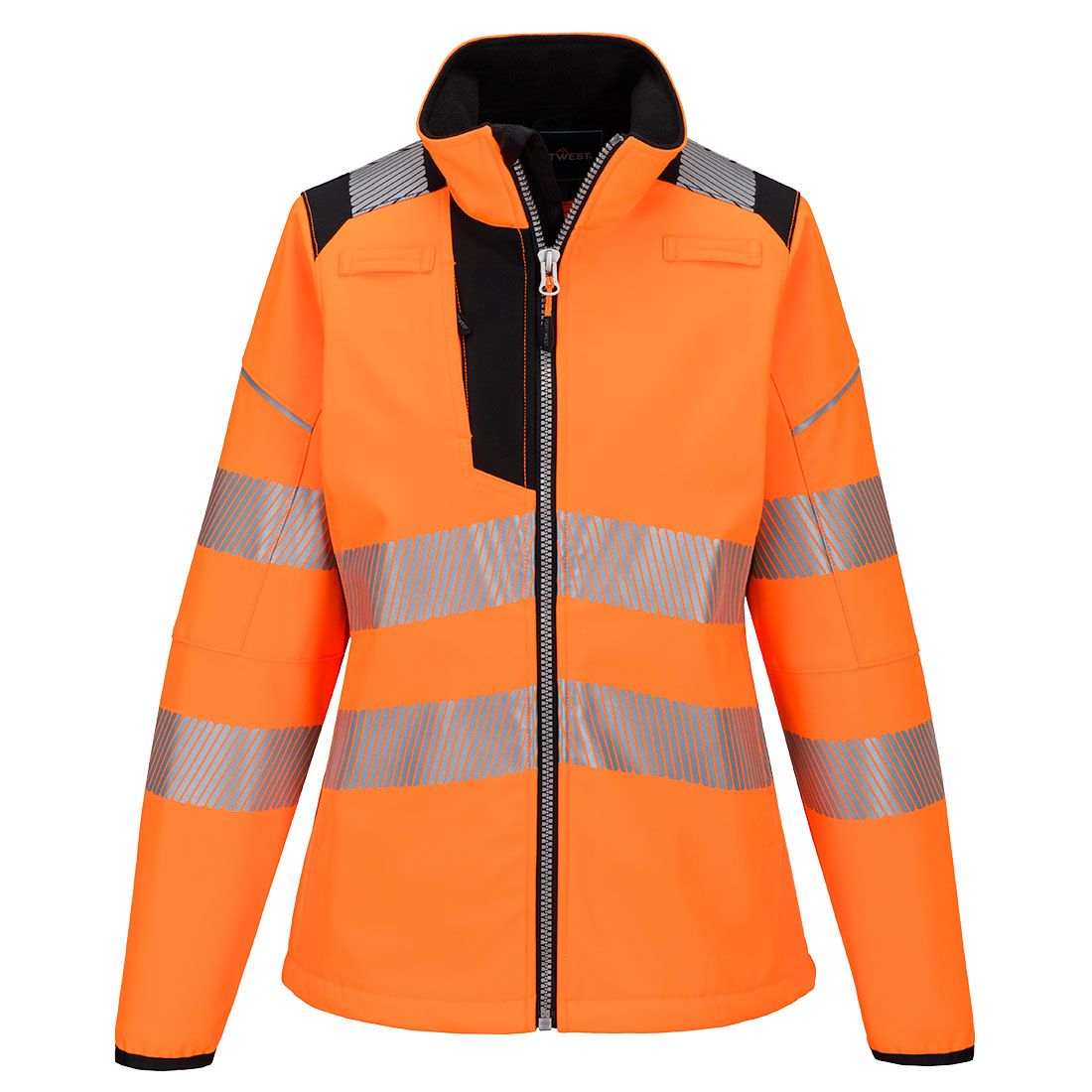 Portwest PW3 Warnschutz-Softshelljacke, Orange, Gr. 2XL