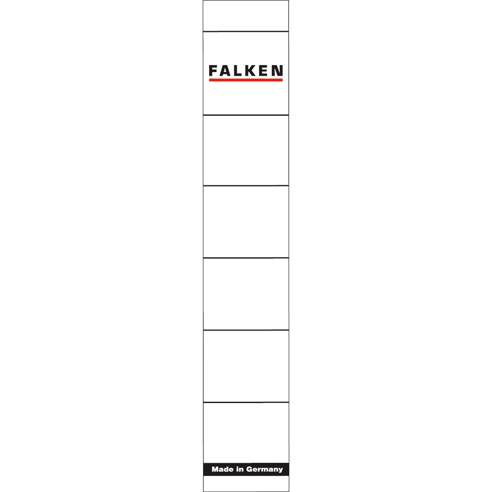 Ordnerrückenschild schmal/kurz weiß 10 St./Pack.