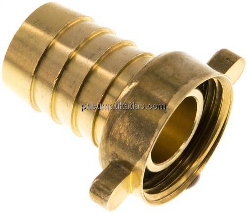 2/3-Schlauchtülle, mit Mutter G 3/4"-19 (3/4")mm, gerade