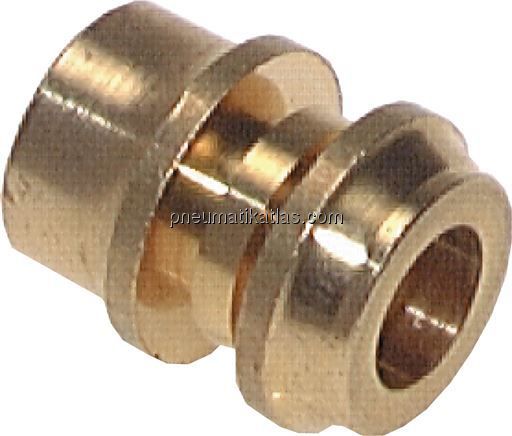 Reduziereinsatz f. Klemmringverschraub. 6mm-4 (M8x1)mm, Messing
