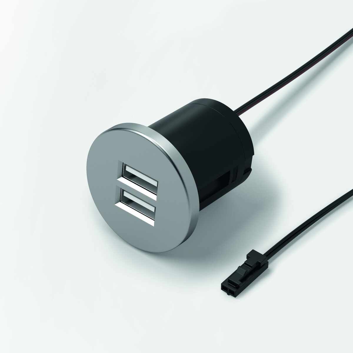 USB Einbau-Doppelsteckdose