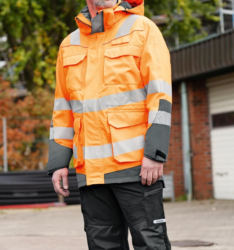 Warnschutzparka Herwin orange/grau Gr.L