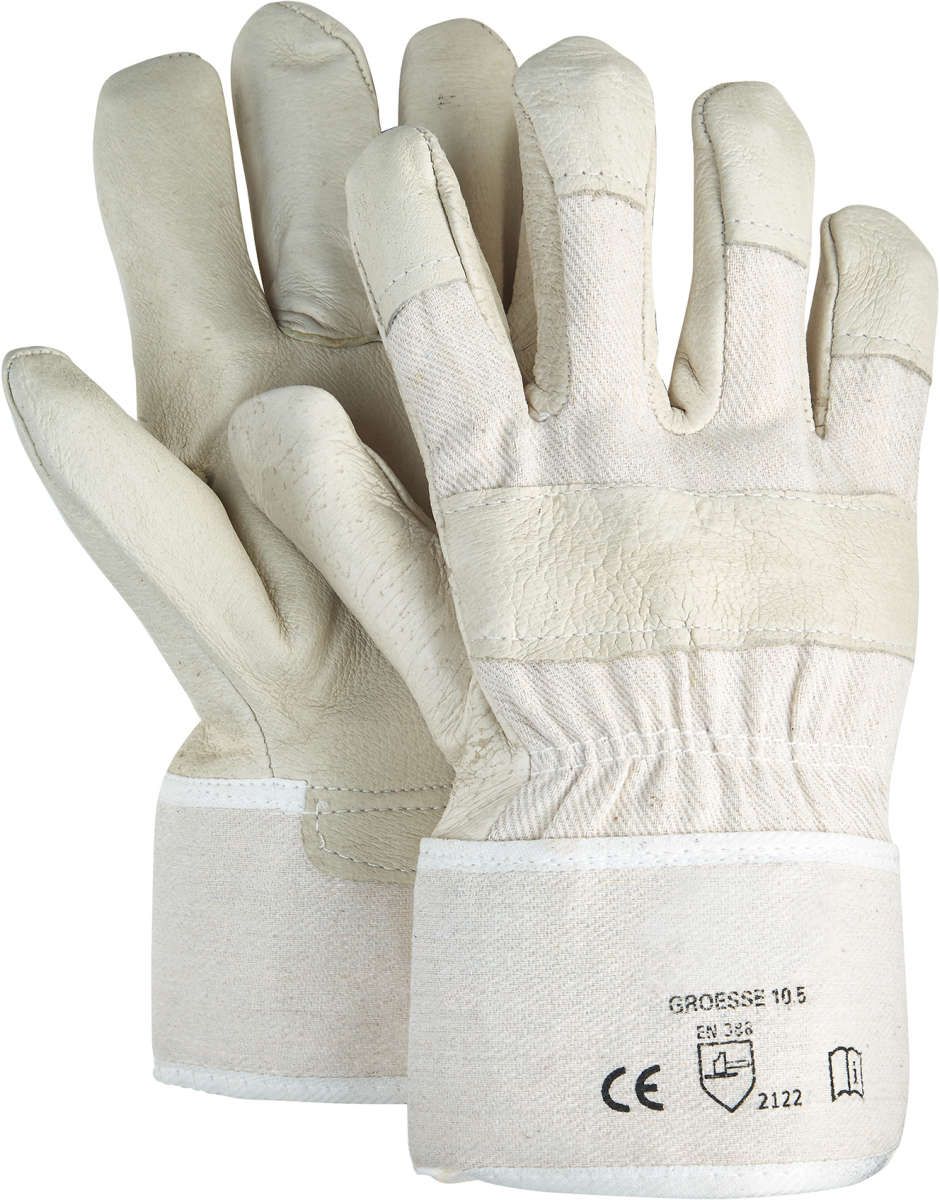 Handschuh 88 PAWA, gef., Schweinsleder, Gr. 10