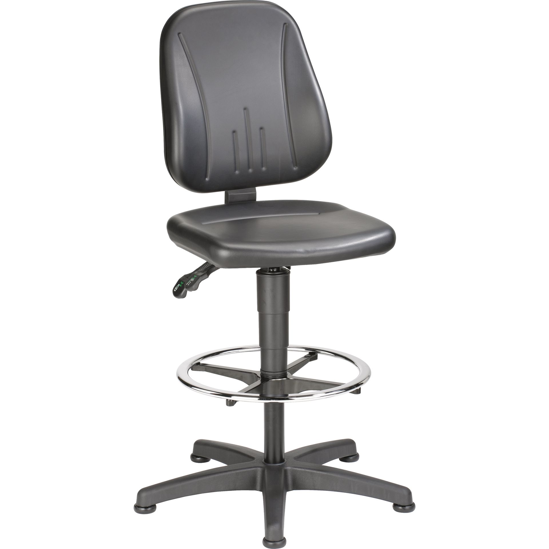 Arbeitsdrehstuhl Unitec 3 mit Gleiter schwarz