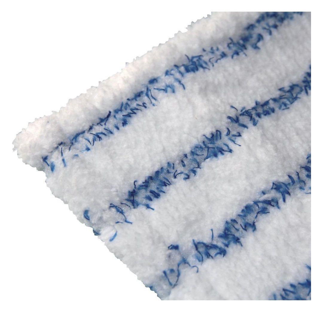 Premium-Mikrofasermopp, weiß-blau