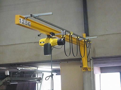 Wandschwenkkran PMS 180 inkl. E-Zug CPVF 125 kg Ausladung 3000 mm inkl. Wandbefestigung