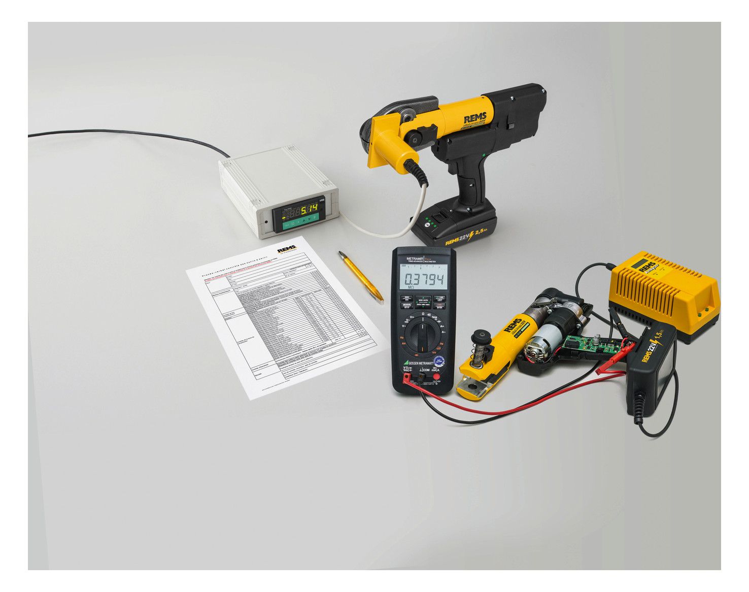 REMS Hybrid-Radialpresse im Koffer