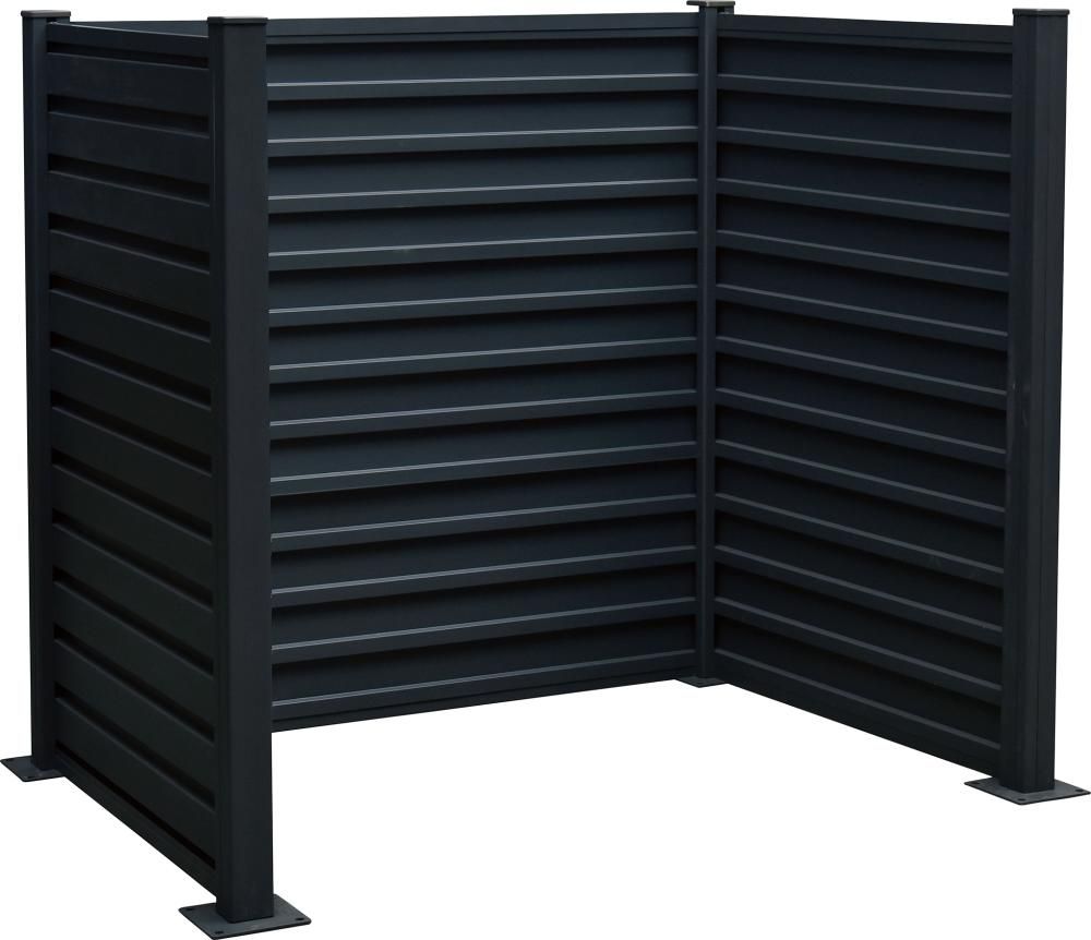 Mülltonnen-Einfassung Stah für 2 x 240 iter 150 x 115 x 122 cm