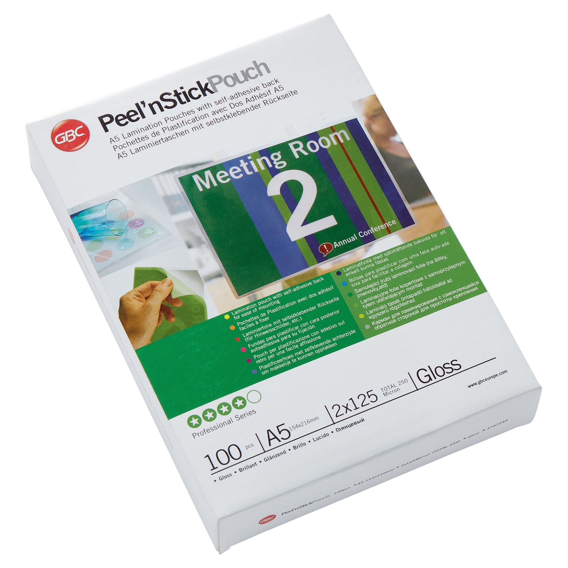 Folientasche PeelNStickPouch DIN A5 125mic 100 St./Pack.