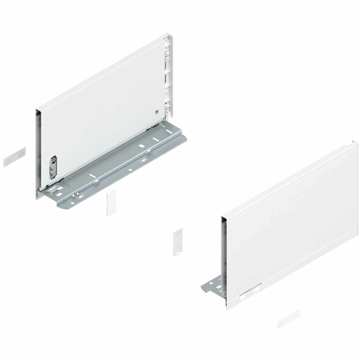 LBX Zargen pure H= 176,8mm NL 300mm, seidenweiss