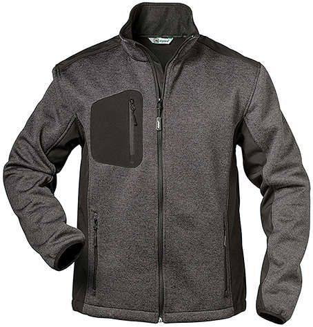 Strickjacke Innsbruck, Gr. 2XL, grau/schwarz