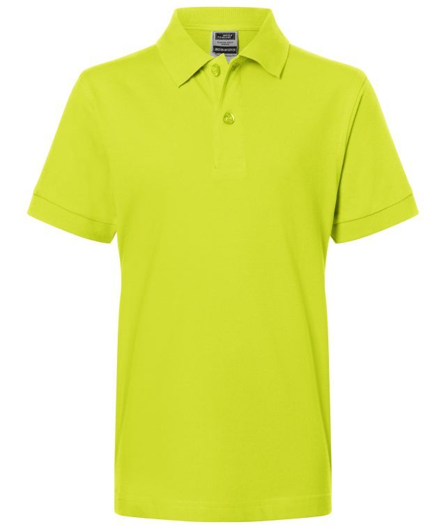 Classic Polo Junior Hochwertiges Polohemd mit Armbündchen gelb, Gr. XL