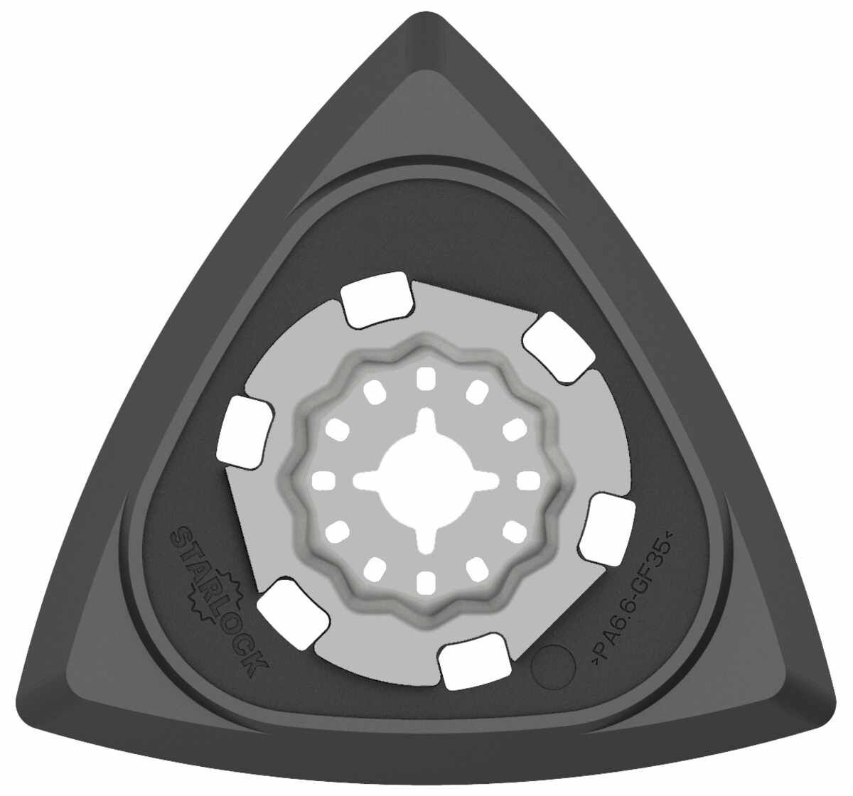 Deltaschleifplatte STARLOCK für Schleifpapier 93x93x93 mm