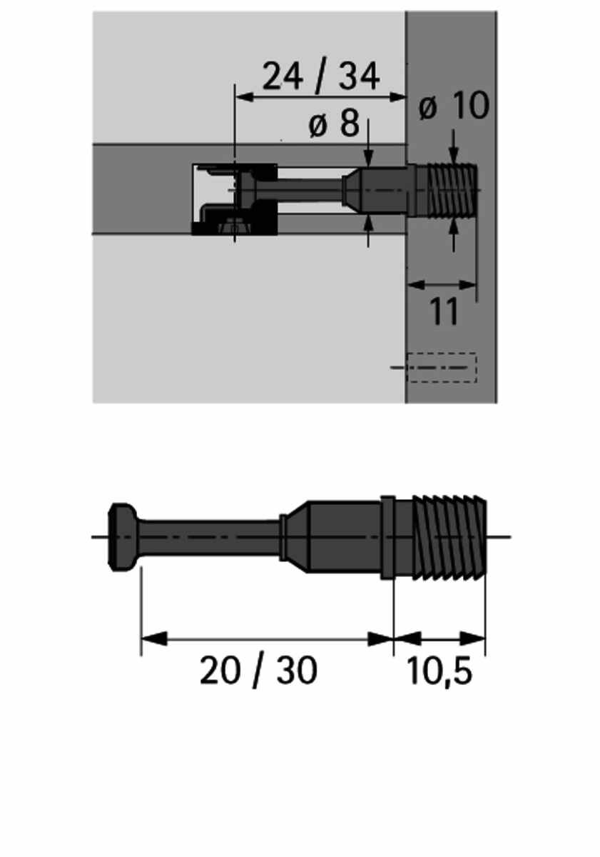 Einschraubdübel Rapid S Du 332-20