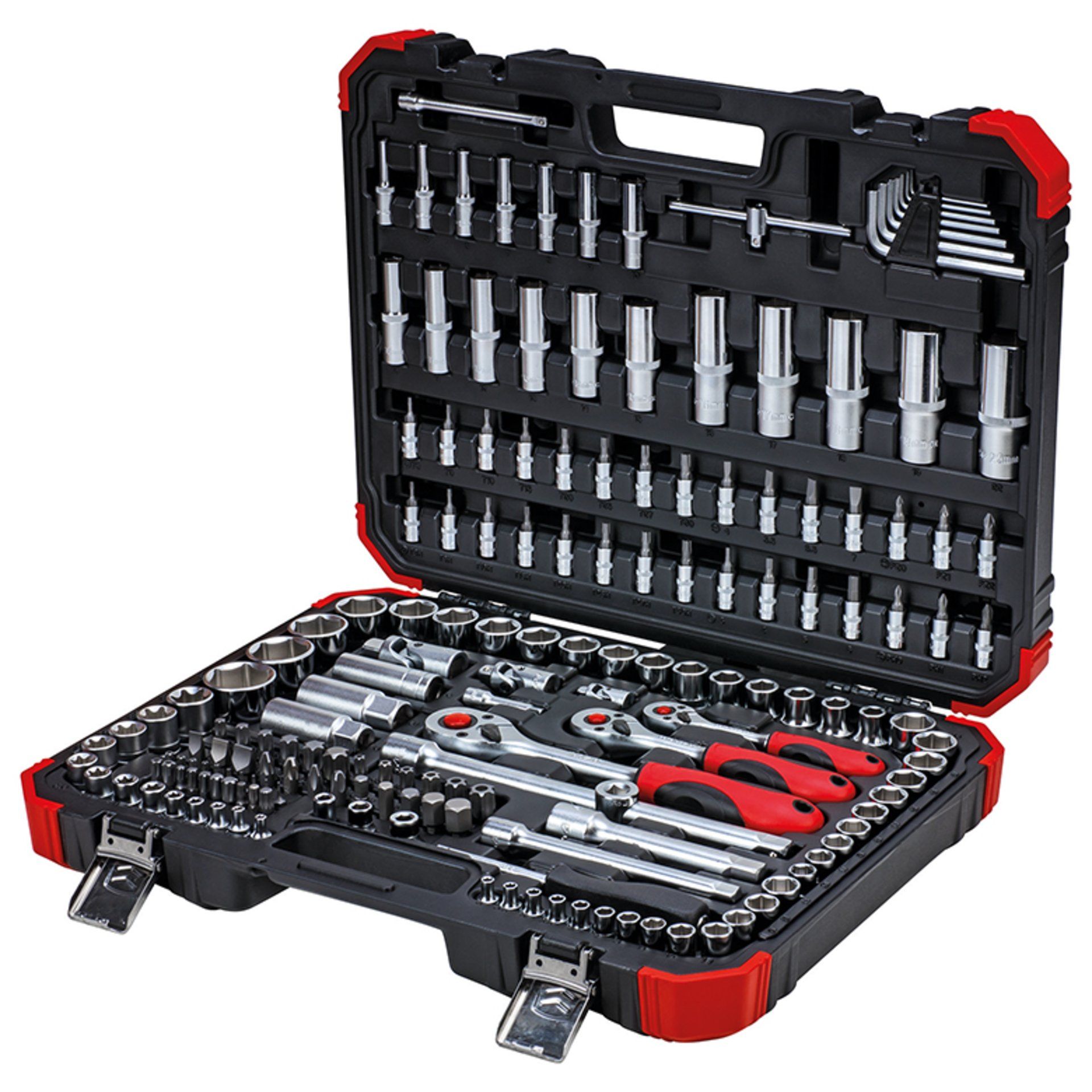 GEDORE R45603172 Steckschl.Satz 1/4+3/8+1/2 172-teilig