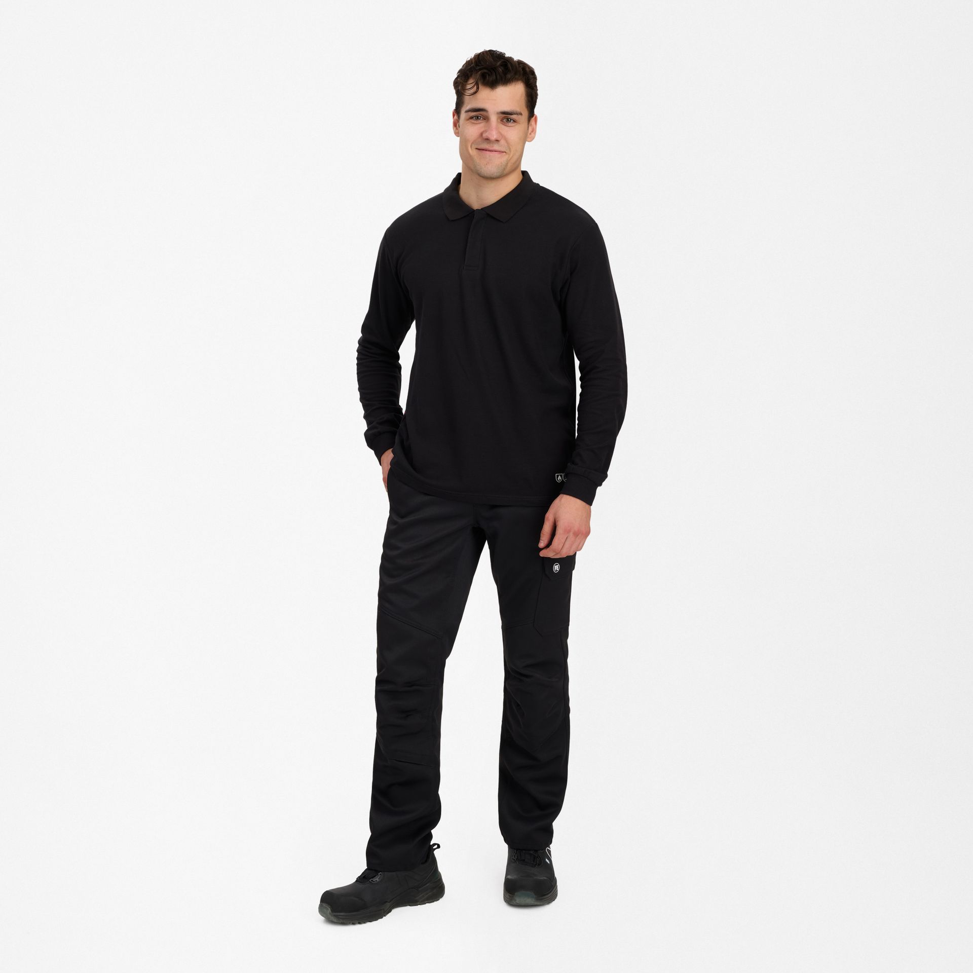 Safety+ Poloshirt Schwarz, Gr. L