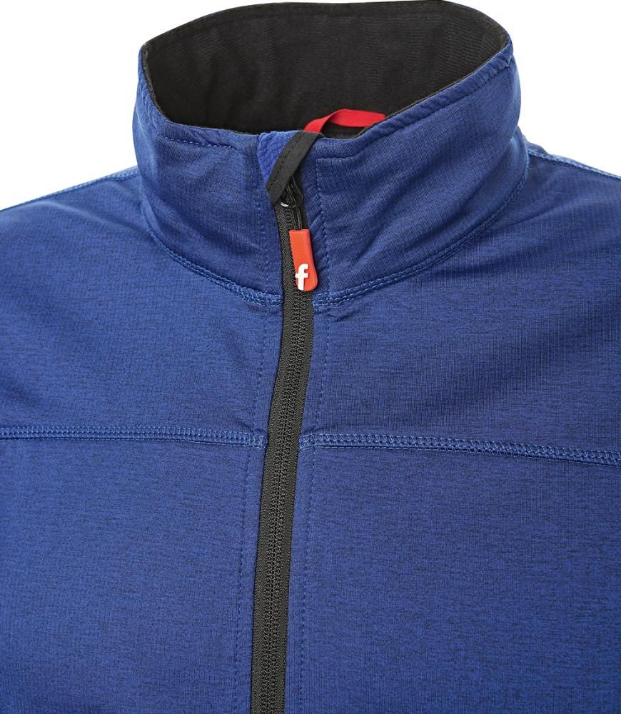 Tech-Fleecejacke kornblau/schwarz meliert Gr. 2XL Fortis Elements