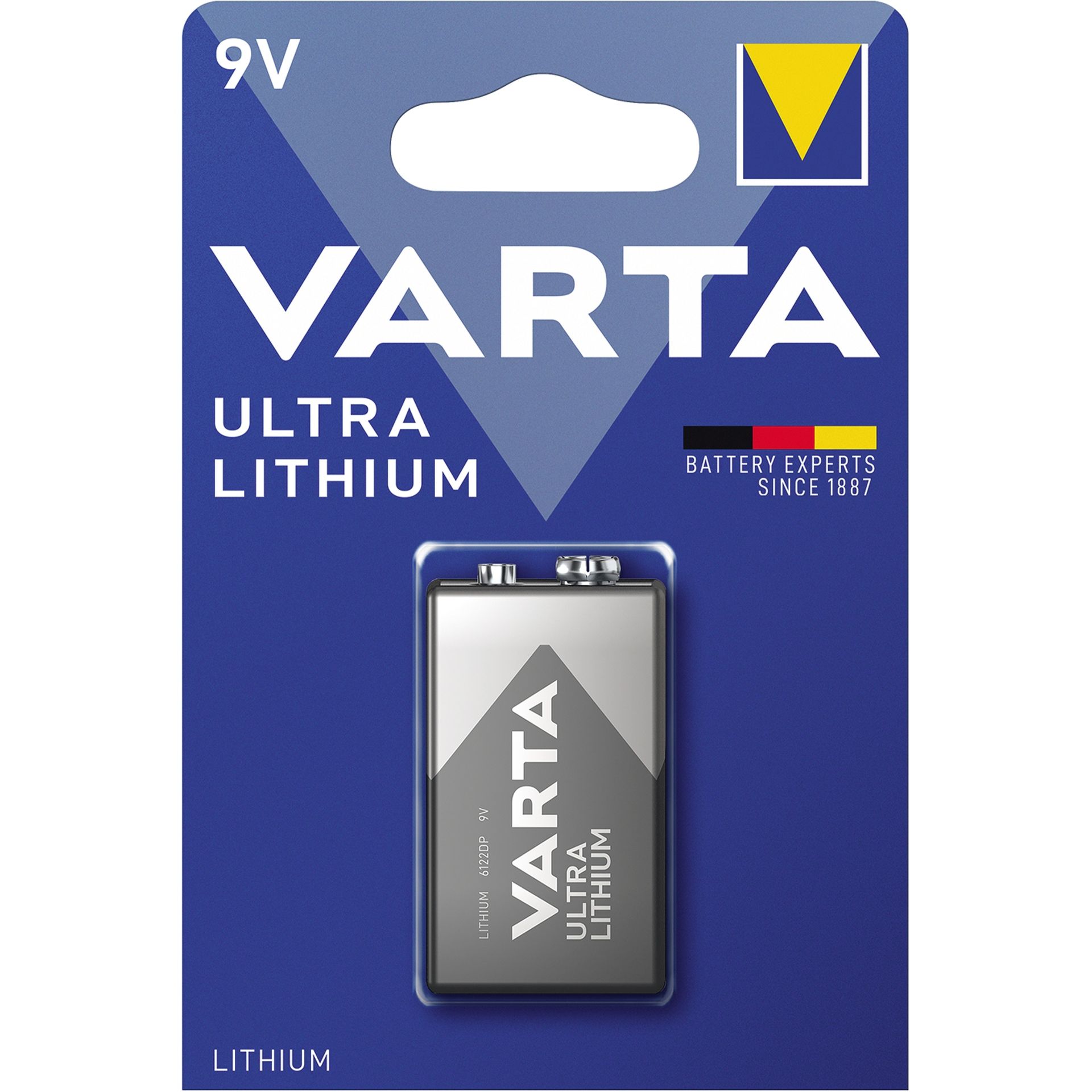Batterie Professional Lithium 9V E-Block Blister a 1 Stück VARTA