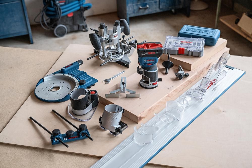 Akku Kantenfräse GKF 18V-8 solo Bosch ohne Akku ohne Ladegerät L-Boxx