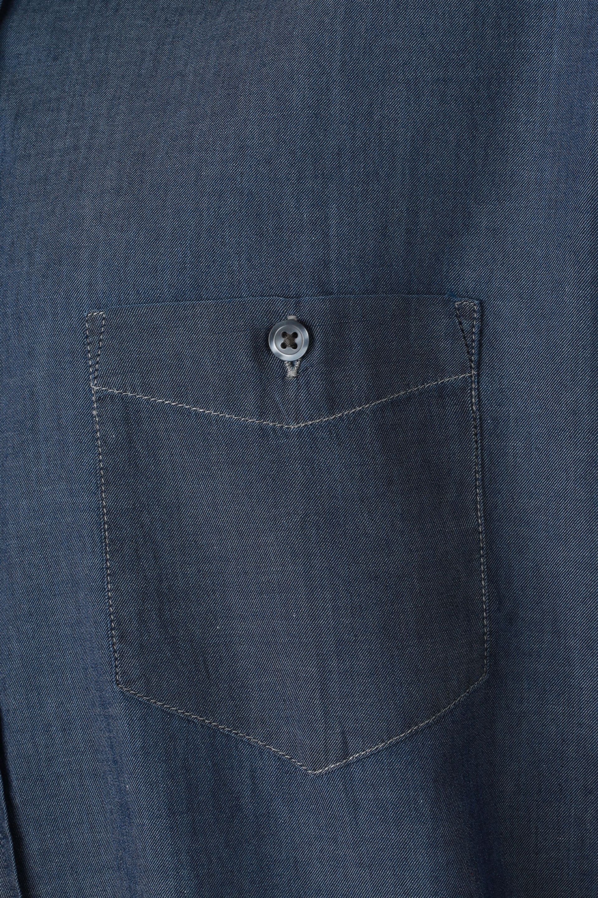 James & Nicholson JN629 Herren-Hemd, Blau (dden), Gr. L