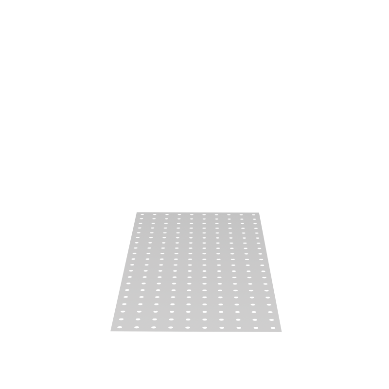 Alu-Lochblech für Tisch 280020