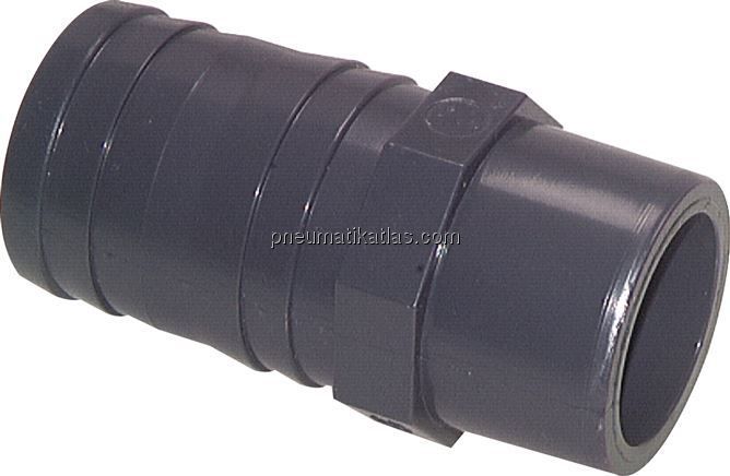 Klebe-Schlauchtülle, PVC-U, 12mm, Schlauch 12mm