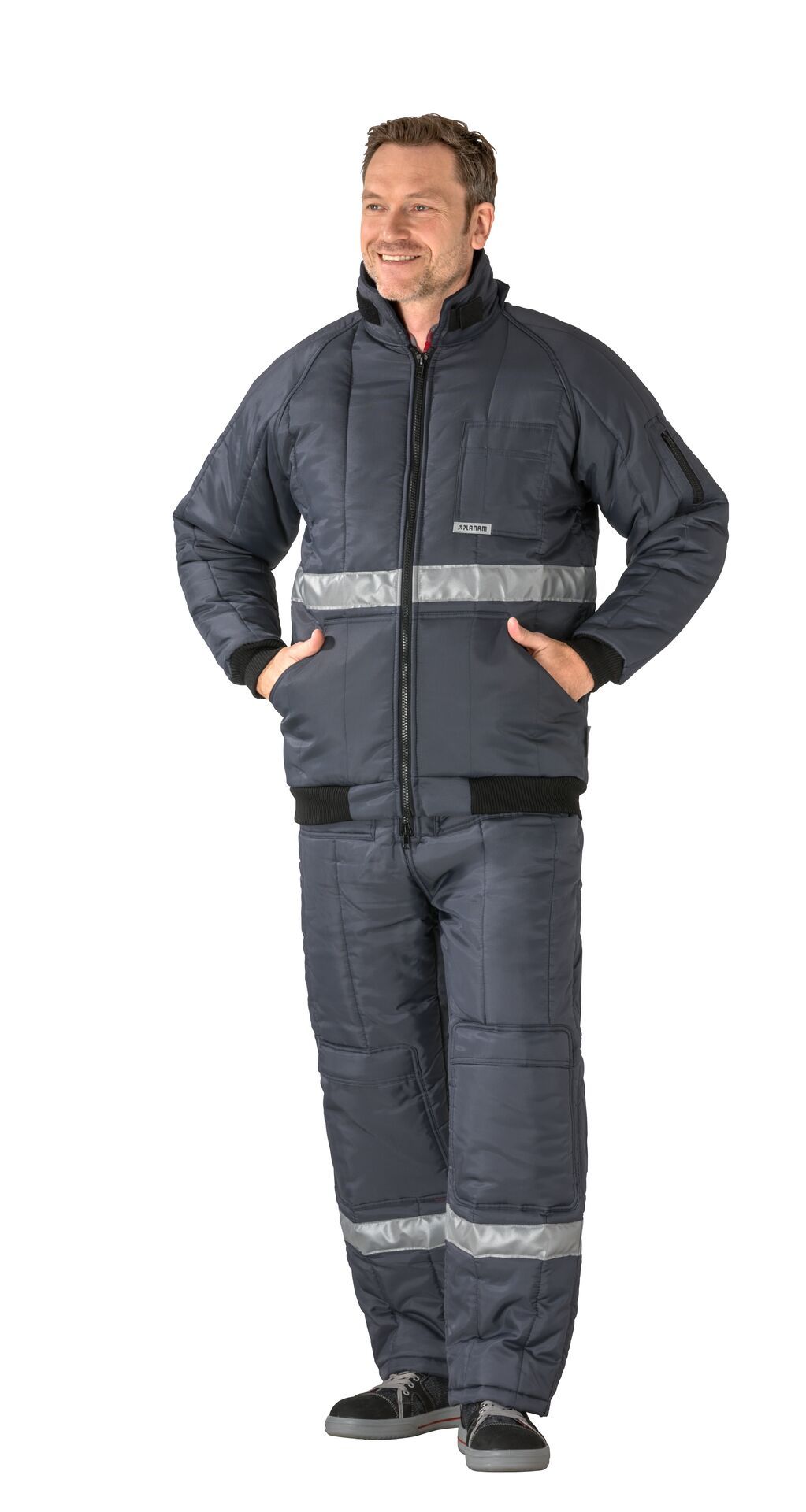 Planam Kühlhaus Blouson Kühl-/Gefrierhaus marine, Innenfutter rot Gr. S