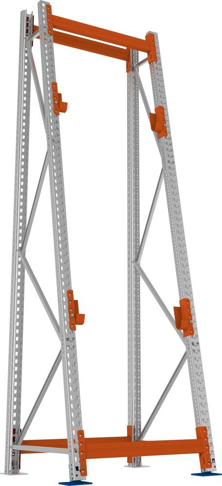 A Ständer Kabeltrommel B900xT900xH3300 mm Grundfeld verzinkt Feldlast 1500kg