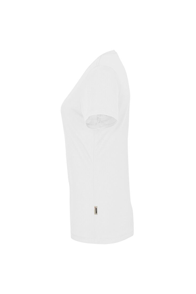 HAKRO Damen V-Shirt COOLMAX® weiß, XS