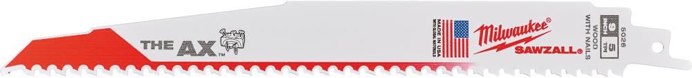 Säbelsägeblatt Demontage THE AX 230 x 5 mm (5 TPI) Milwaukee
