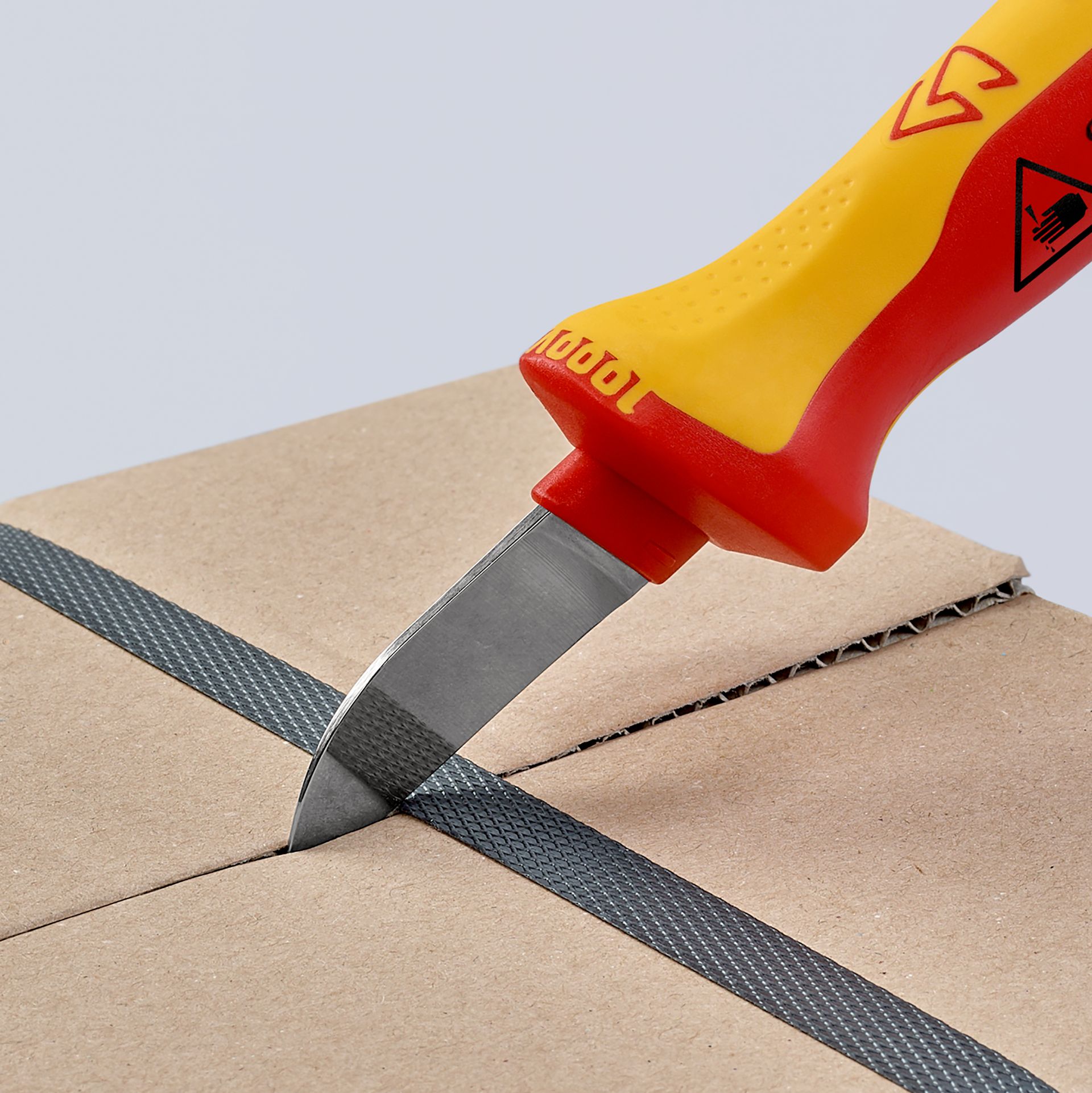 KNIPEX Kabelmesser isolierender Mehrkomponenten-Griff,
