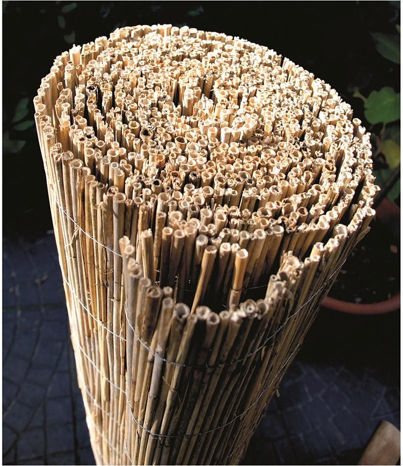 SYLT Schilfrohrmatte 6,00 x 1,00 m mit verzinktem Draht