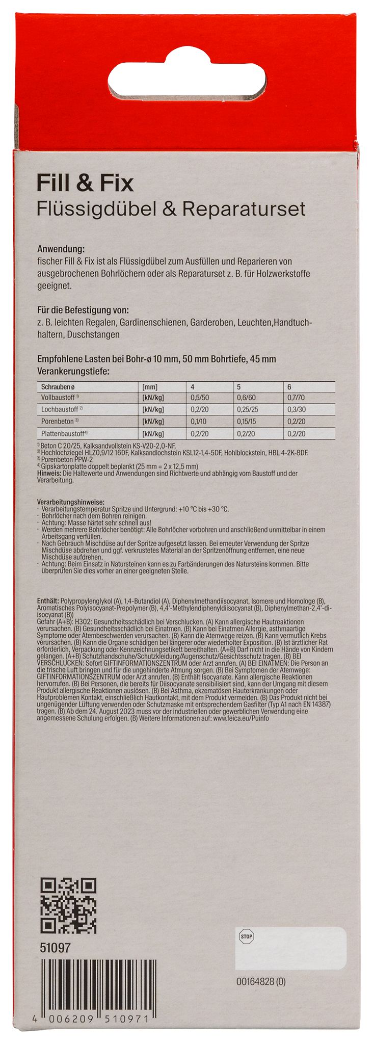 FISCHER fill & fix Flüssigdübel