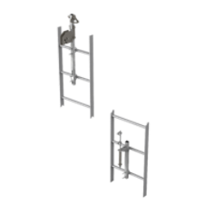 3M™ DBI-SALA® Lad-Saf™ Cable Vertical Safety System Bracketry 6116632, 2User, Stainless Steel