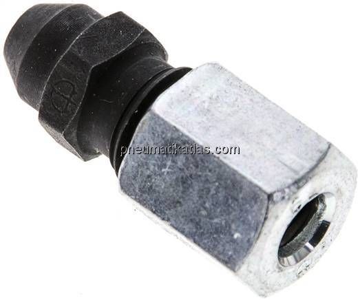 Gerade Anschweißverschraubung 6 L (M12x1,5), Stahl phosphatiert