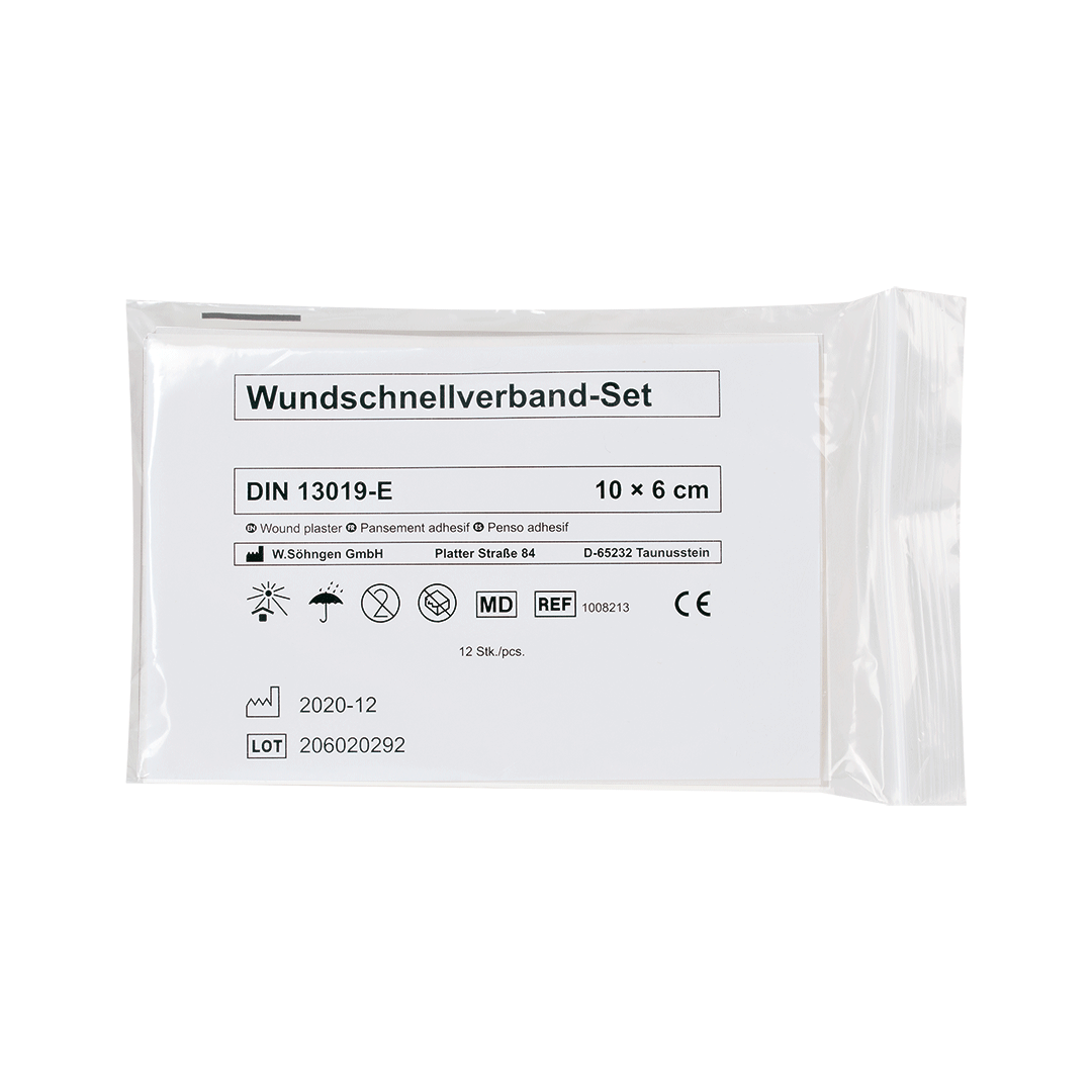 Pflaster-Schnellverband-Set 10 x 6 cm 12 Stück
